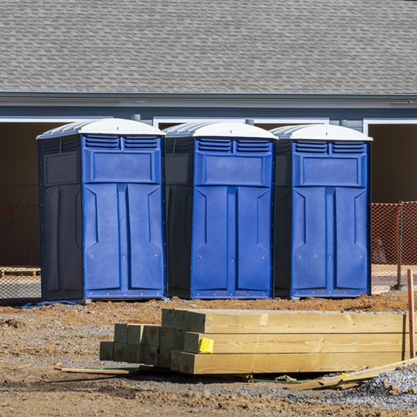 how often are the portable restrooms cleaned and serviced during a rental period in Drayton Plains